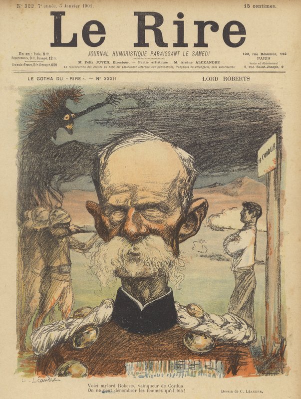 Lord Roberts, Le Rire illusztrációja alkotó: Charles Leandre