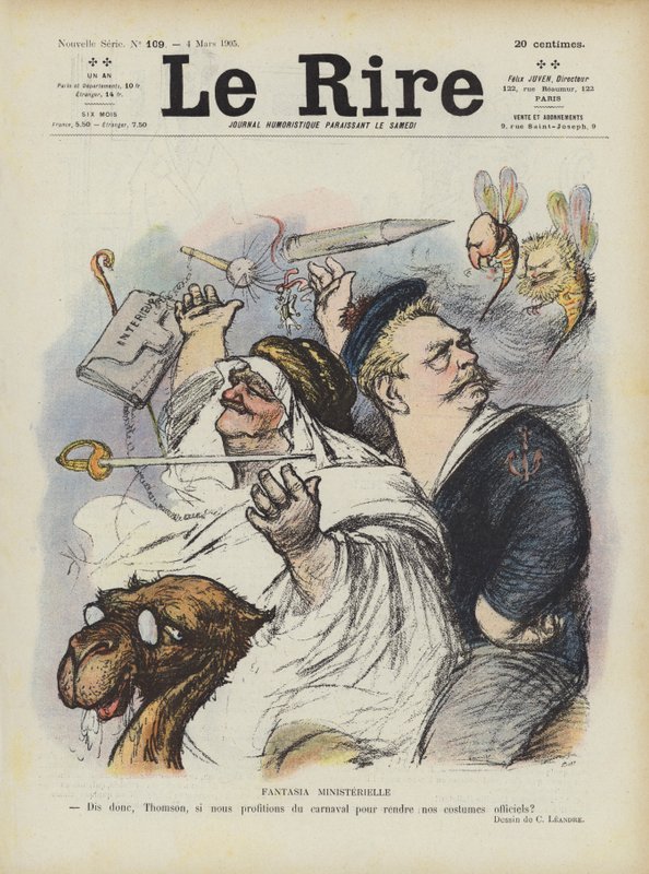 Miniszteri fantázia. Illusztráció Le Rire alkotó: Charles Leandre