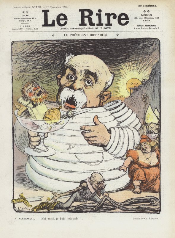 Elnöki gyűlés. Illusztráció Le Rire alkotó: Charles Leandre