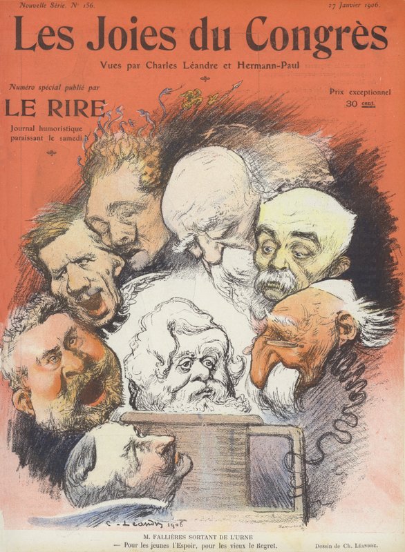 A kongresszus örömei. Illusztráció Le Rire alkotó: Charles Leandre