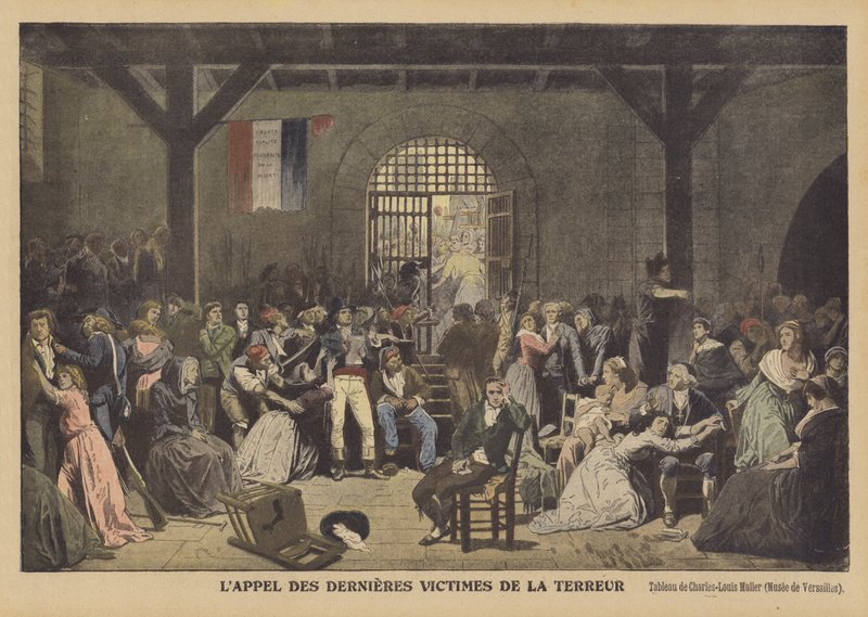 A terroruralom utolsó áldozatainak kiáltása a Saint-Lazare-i börtönbenLappel des dernieres áldozatok de la Terreur alkotó: Charles Louis Lucien Muller