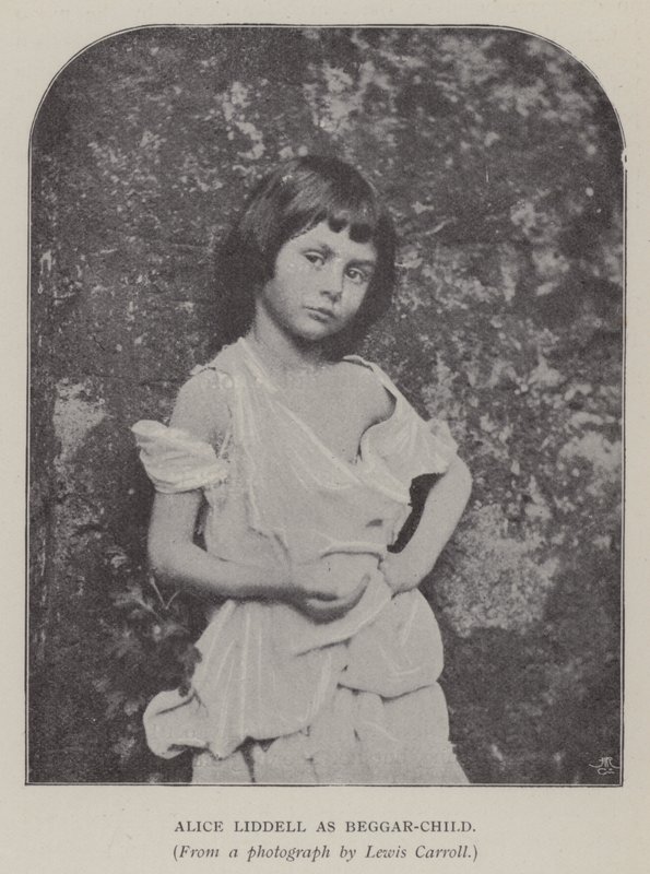 Alice Liddell koldusgyerekként (f/w fotó) alkotó: Charles Lutwidge Dodgson