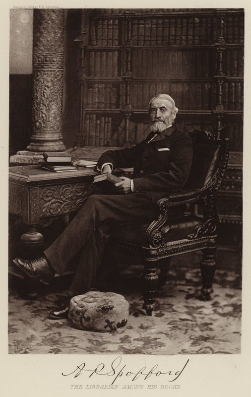 Spofford könyvtáros (mélynyomás) alkotó: Charles Milton Bell