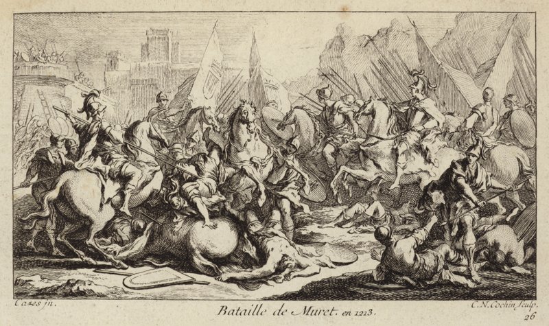 Mureti csata, Franciaország, albigens keresztes hadjárat alkotó: Charles Nicolas II Cochin