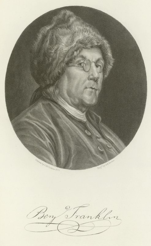 Benjamin Franklin alkotó: Charles Nicolas II Cochin