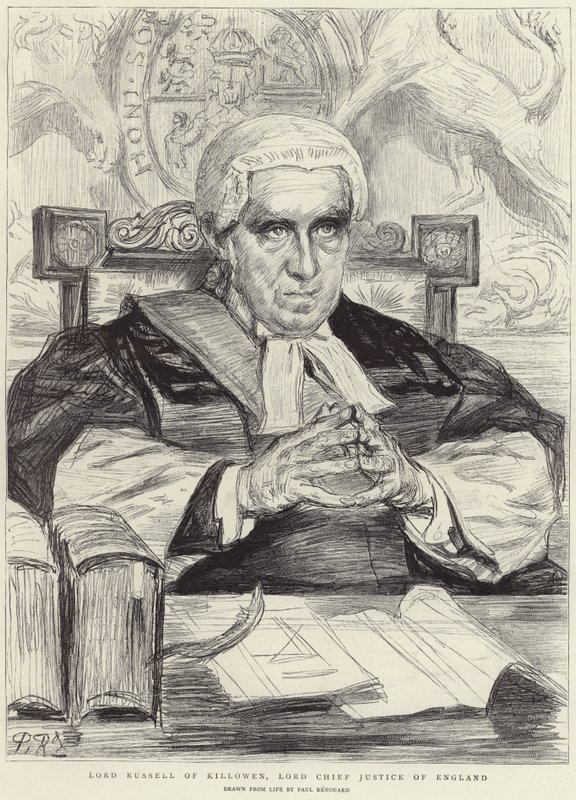 Lord Russell of Killowen (litho) alkotó: Charles Paul (after) Renouard