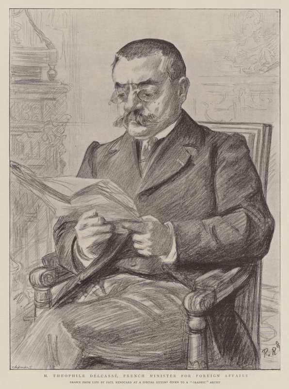 M Theophile Delcasse francia külügyminiszter alkotó: Charles Paul Renouard
