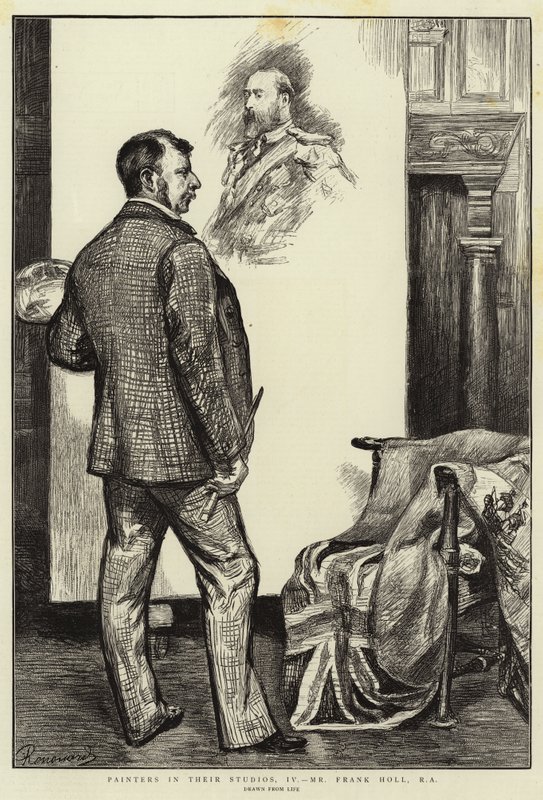 Painters in their Studios, IV, Mr Frank Holl, RA alkotó: Charles Paul Renouard