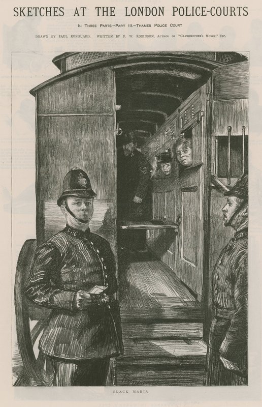 Vázlatok a londoni rendőrbíróságon alkotó: Charles Paul Renouard