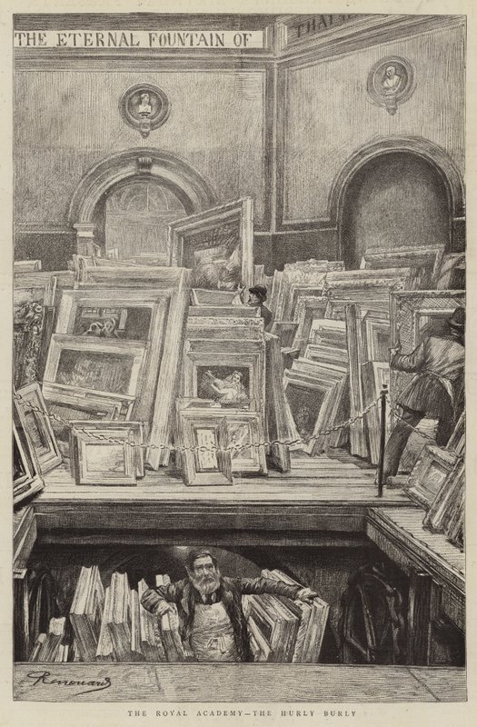 A Királyi Akadémia, a Hurly Burly alkotó: Charles Paul Renouard