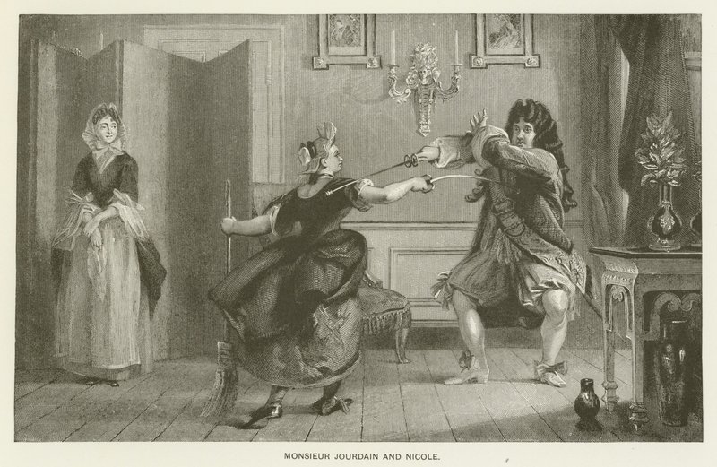 Monsieur Jourdain és Nicole alkotó: Charles Robert Leslie