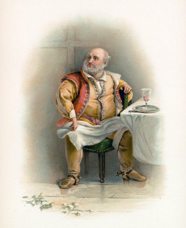 Shakespeare Falstaffja alkotó: Charles Robert Leslie