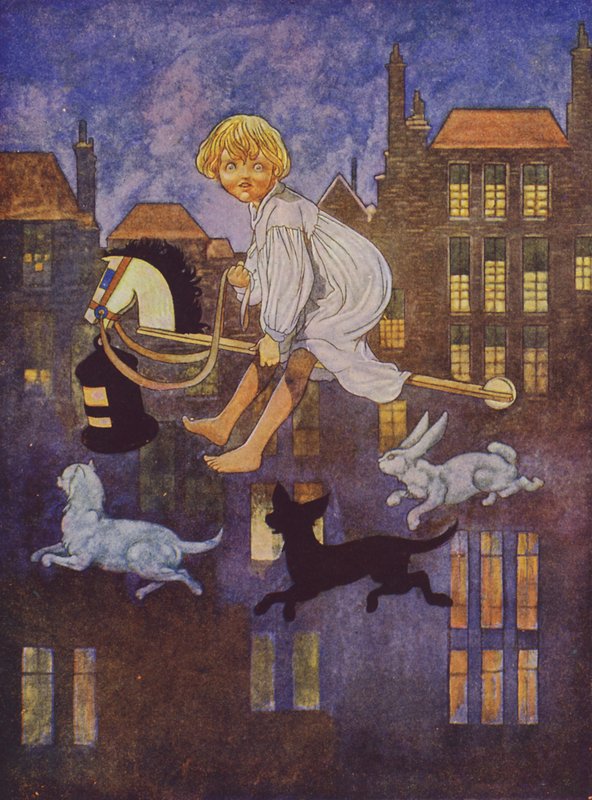 Vadászni megyünk (színes litográfia) alkotó: Charles Robinson