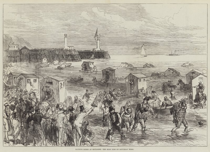 Fürdős jelenet Boulogne-ban, a dagály szombaton alkotó: Sir John Charles Robinson