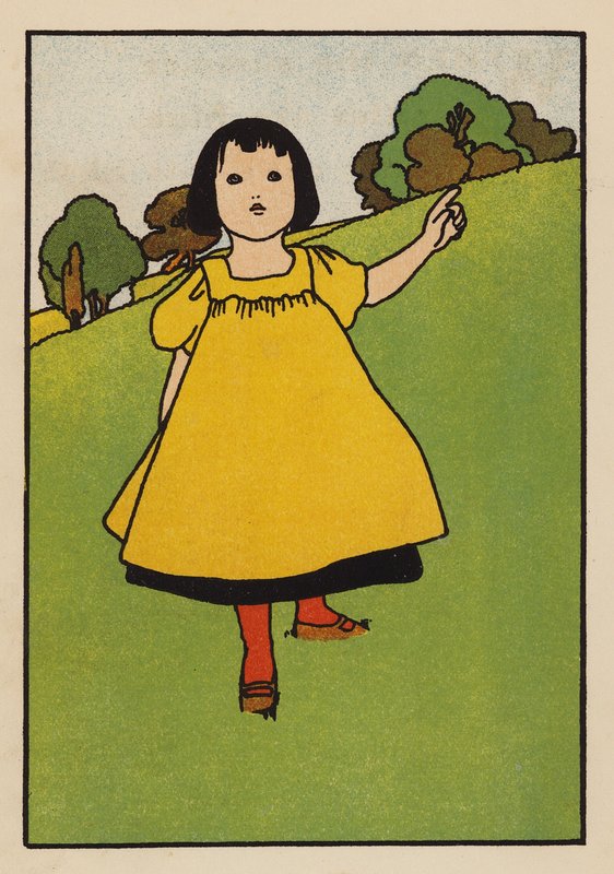 Illusztráció a Babes and Birds (színes litográfia) számára alkotó: Charles Robinson