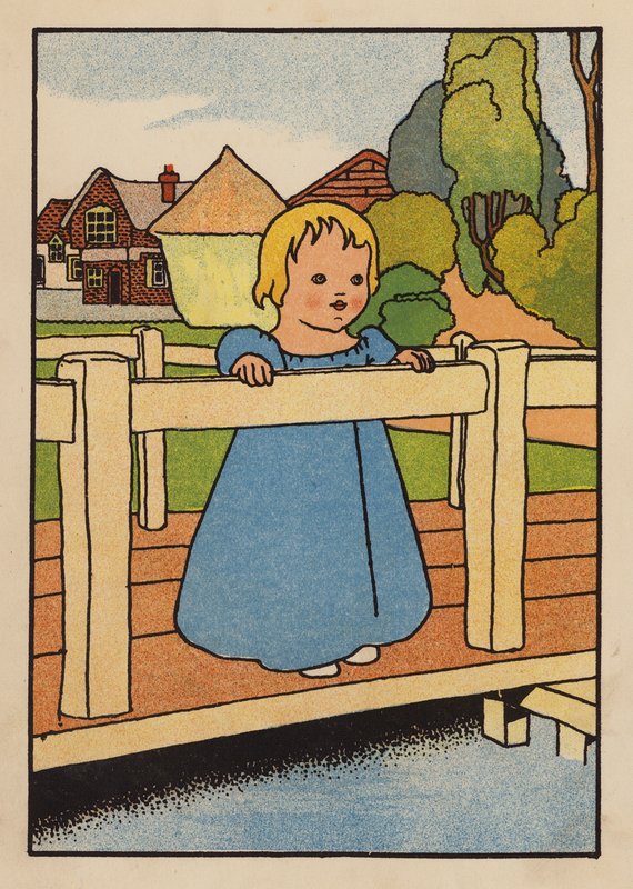 Illusztráció a Babes and Birds (színes litográfia) számára alkotó: Charles Robinson