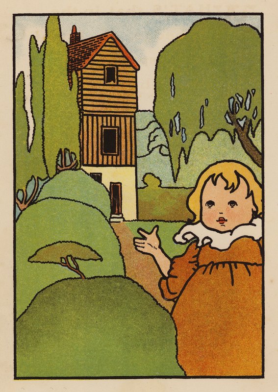 Illusztráció a Babes and Birds (színes litográfia) számára alkotó: Charles Robinson