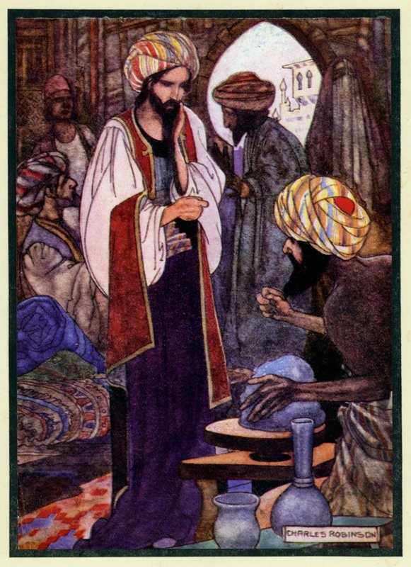 Illusztráció Omar Khayyam rubájához alkotó: Charles Robinson