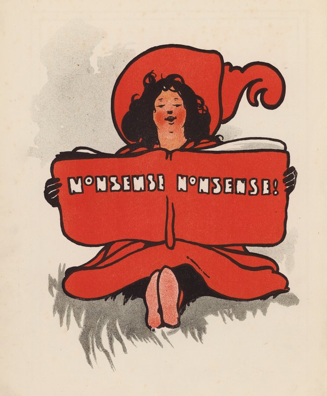 Olvasás Nonszensz, nonszensz! (színes litográfia) alkotó: Charles Robinson
