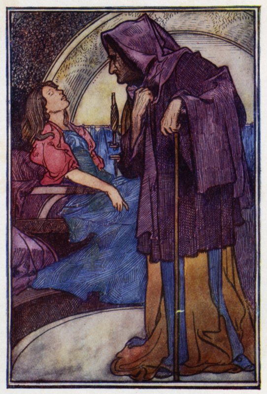 Csipkerózsika (színes litó) alkotó: Charles Robinson