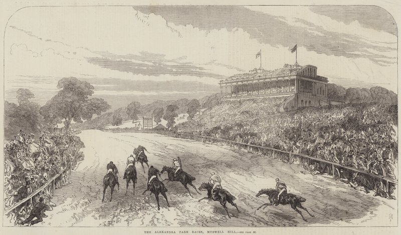 Az Alexandra Park Races, Muswell Hill alkotó: Sir John Charles Robinson