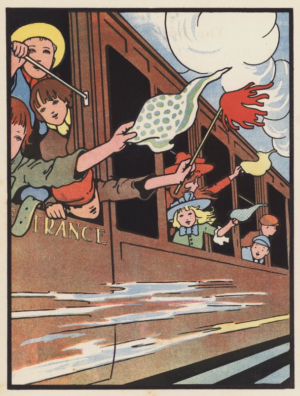 A gyermekkiránduló vonat alkotó: Charles Robinson