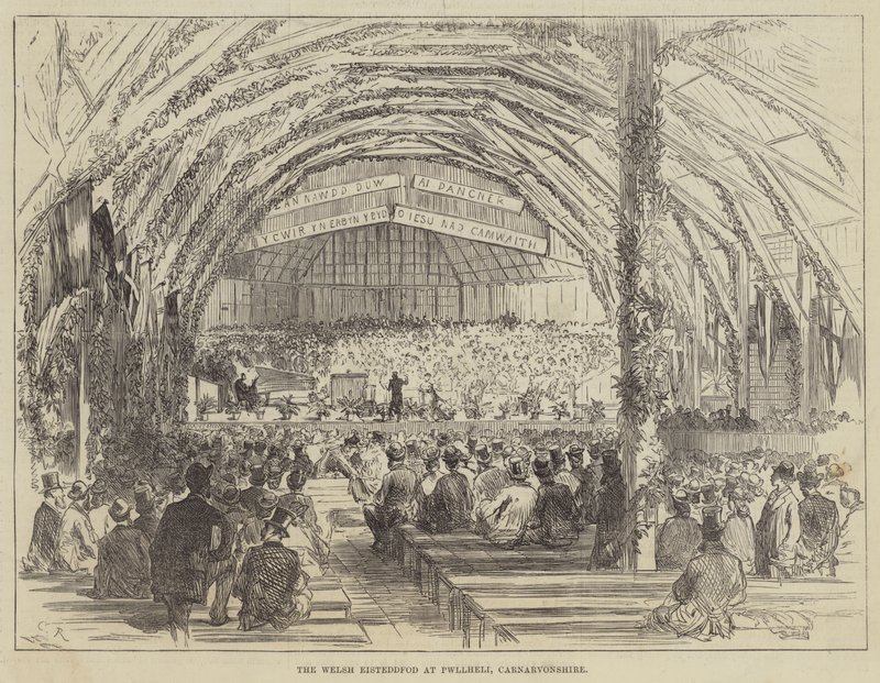 A walesi Eisteddfod Pwllheliben, Carnarvonshire-ben alkotó: Sir John Charles Robinson
