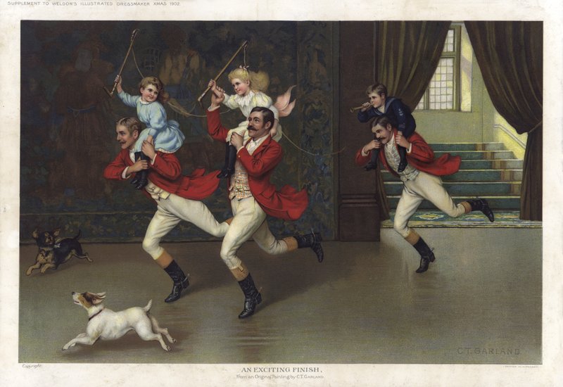 Izgalmas befejezés (chromolitho) alkotó: Charles Trevor (after) Garland