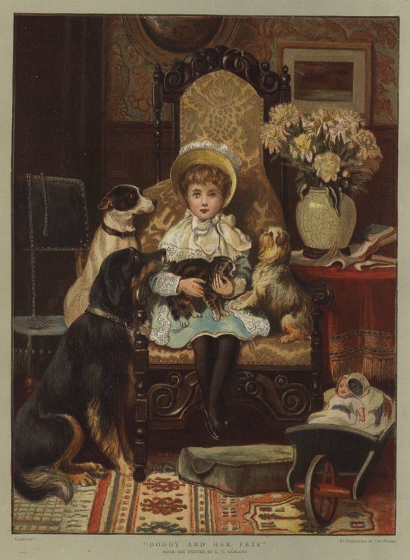 Doddy és házi kedvencei (chromolitho) alkotó: Charles Trevor Garland