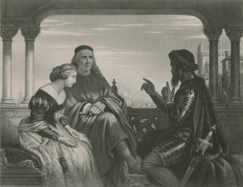 Othello Kalandjairól mesél, Othello alkotó: Charles West Cope