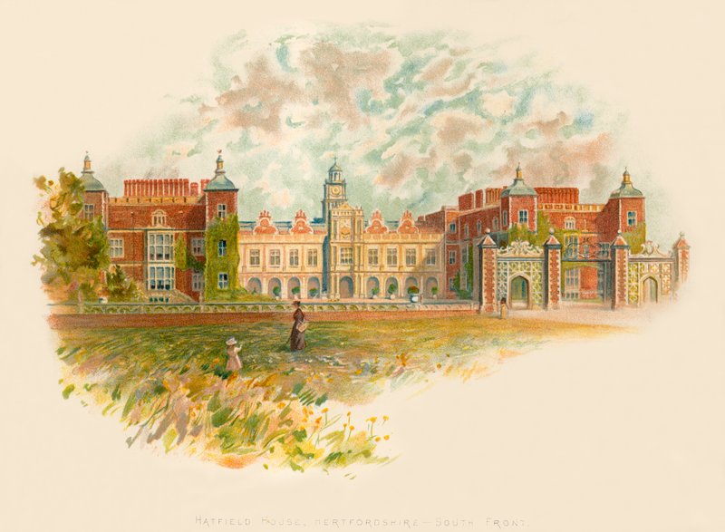 Hatfield ház, Hertfordshire - déli front alkotó: Charles Wilkinson