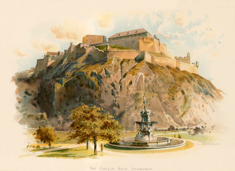 A Castle Rock, Edinburgh alkotó: Charles Wilkinson