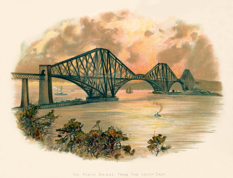 A Forth híd délkelet felől alkotó: Charles Wilkinson