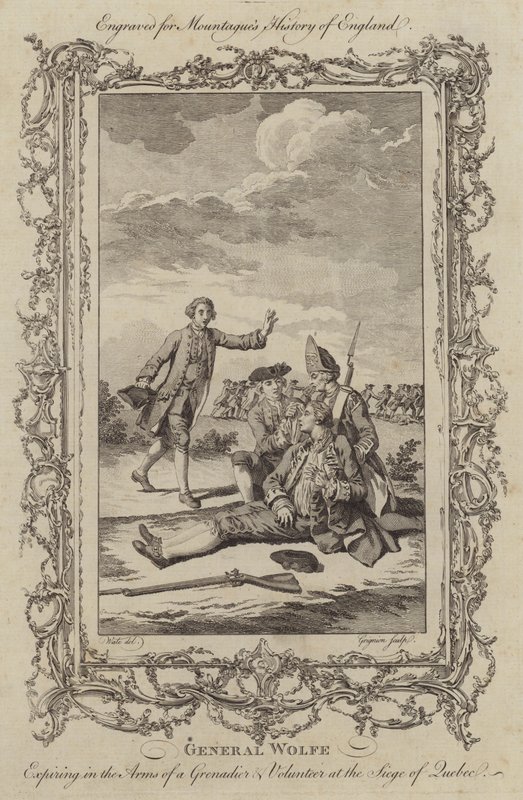 Wolfe tábornok halála Quebec ostrománál alkotó: Charles the Elder Grignion