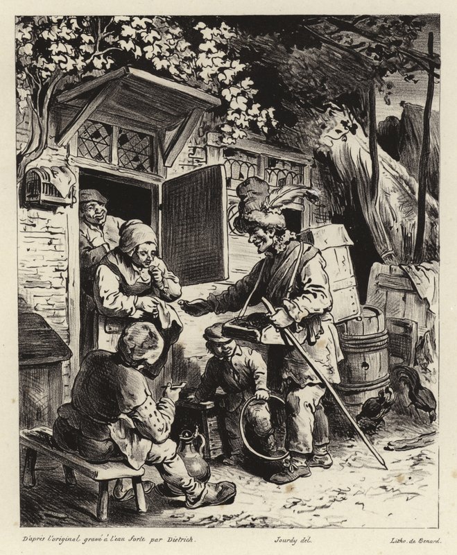 Utcai árus hív egy házat alkotó: Christian Wilhelm Ernst Dietrich