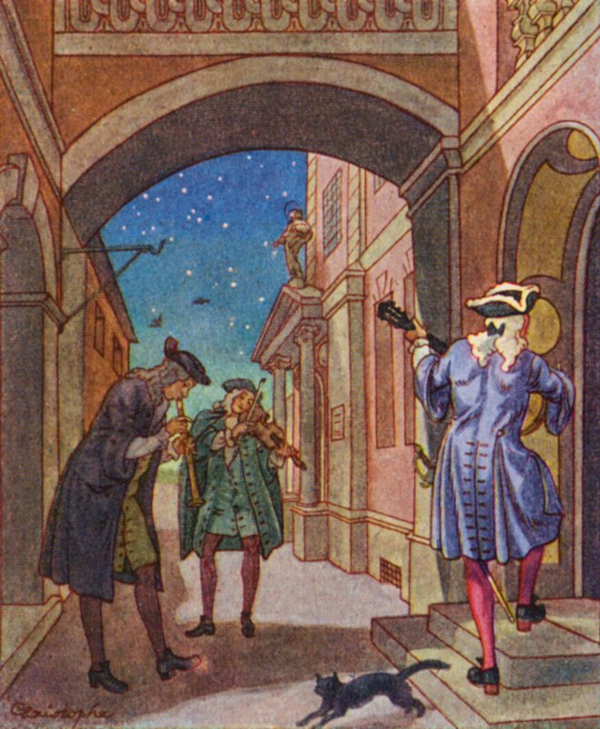 Szerenád / Szerenád (színes litográfia) alkotó: Christophe (1856 1945)