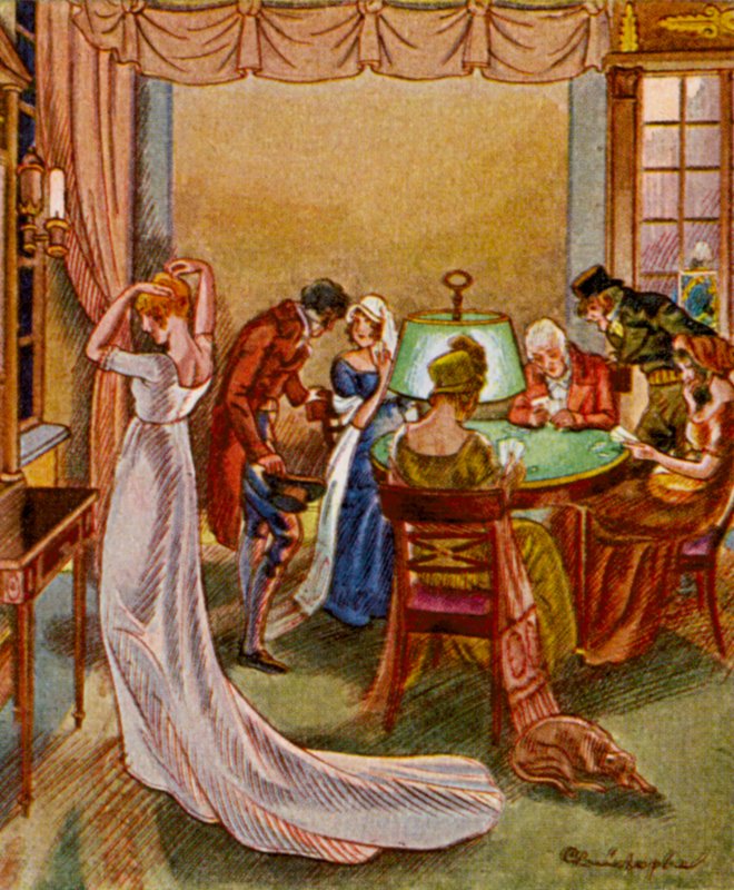 Spielkasino / Kaszinó (színes litho) alkotó: Christophe (1856 1945)