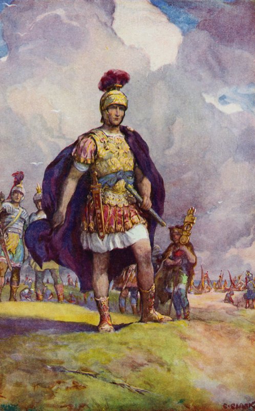 Julius Caesar Nagy-Britanniába érkezik, és Kent arcára néz alkotó: Christopher Clark