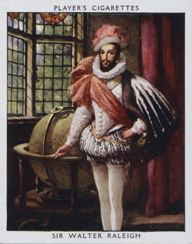 Sir Walter Raleigh (színes litó) alkotó: Christopher (after) Clark