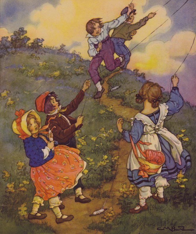 Egy gyermek versek kertje: A szél (színes litó) alkotó: Clara Miller Burd