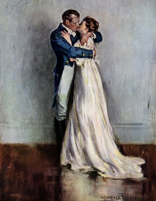 Ae Fond Kiss (színes litó) alkotó: Clarence F. Underwood