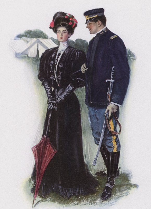 Hölgy és egy katona alkotó: Clarence F. Underwood
