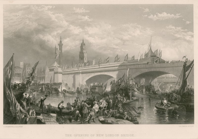 A New London Bridge megnyitása alkotó: Clarkson Frederick Stanfield