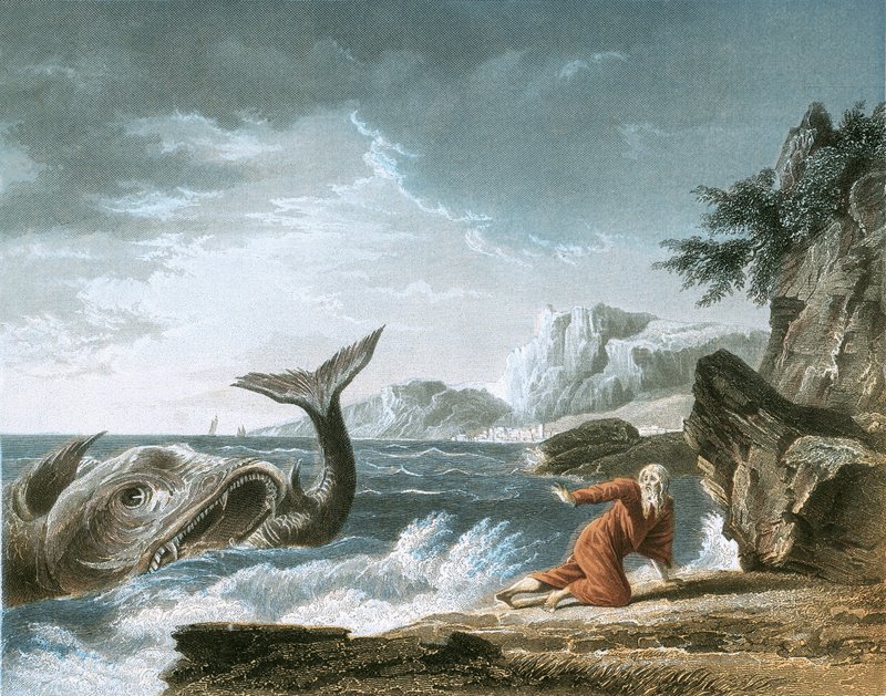 Jónást a bálna kihányta a szárazra alkotó: Claude Joseph Vernet