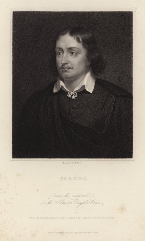 Claude Lorrain, a barokk kor francia festője. Gravírozott: William Holl alkotó: Claude Lorrain