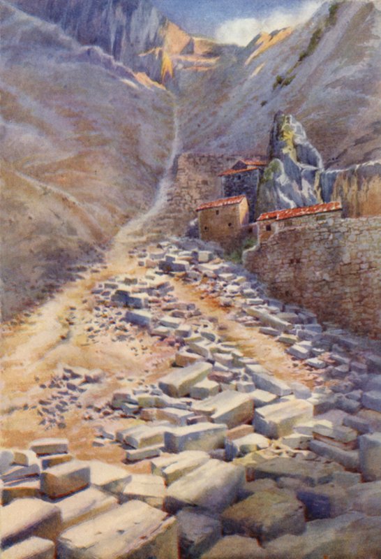 Ravaccione kőbányák, Carrara alkotó: Commendator Formilli