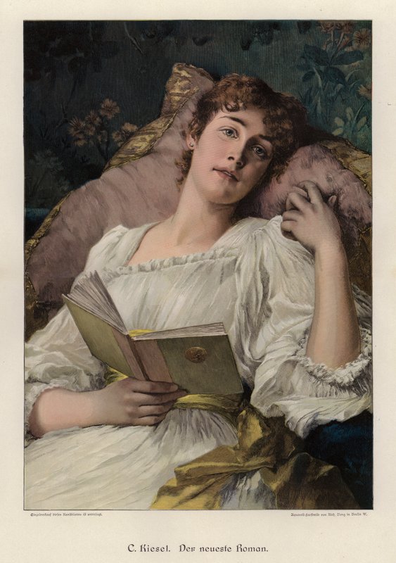 A legújabb regény (színes metszet) alkotó: Conrad Kiesel