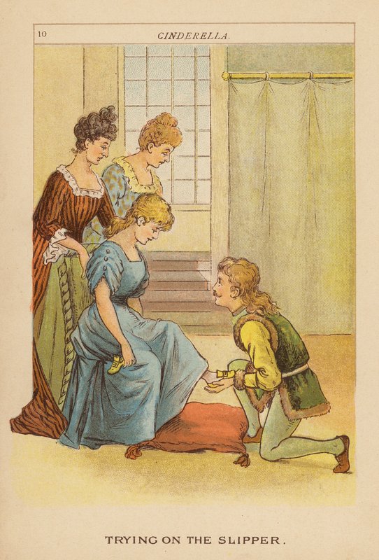Hamupipőke (színes litográfia) alkotó: Constance Haslewood