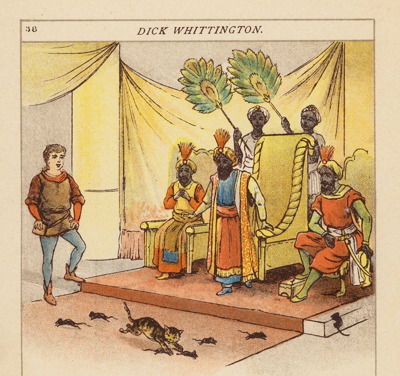 Dick Whittington (színes litográfia) alkotó: Constance Haslewood