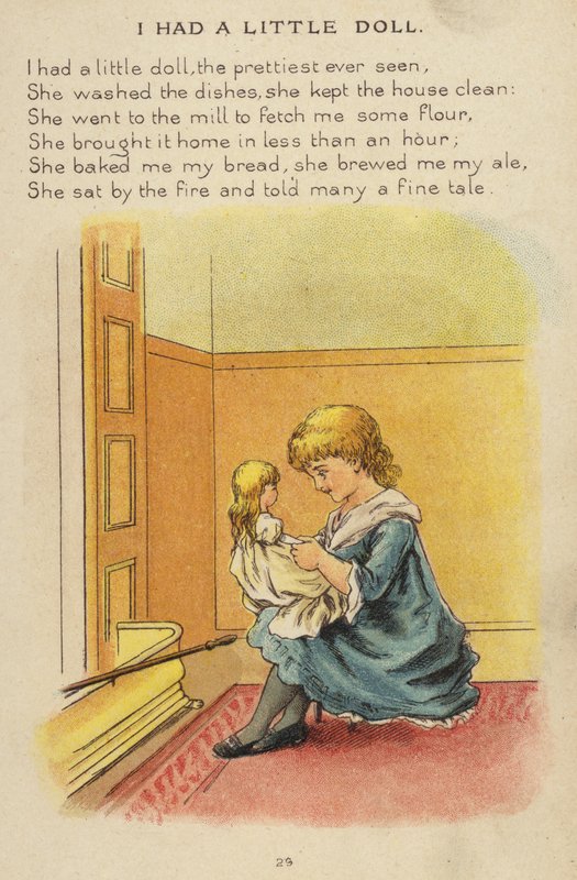 Mondóka: Volt egy kis babám (chromolitho) alkotó: Constance Haslewood